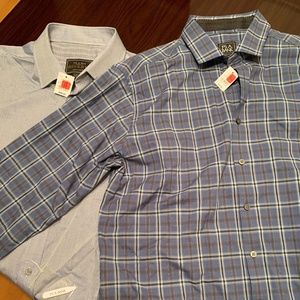 NWT Two Jos A Bank Traveler & Reserve Dress Shirt